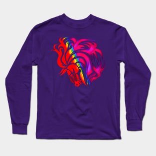 Artistic Colorful Explosion Horse Long Sleeve T-Shirt